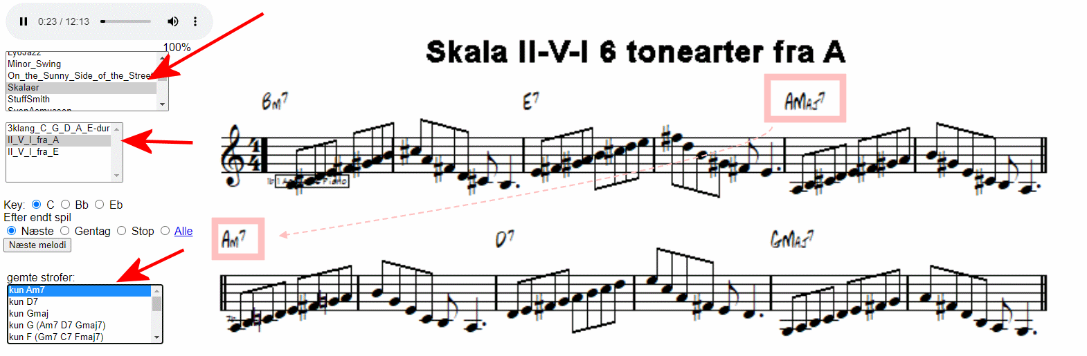 Skala øver start