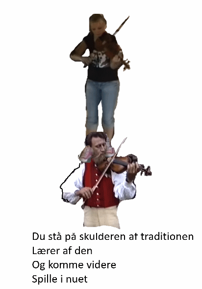 på skulderen af traditionen